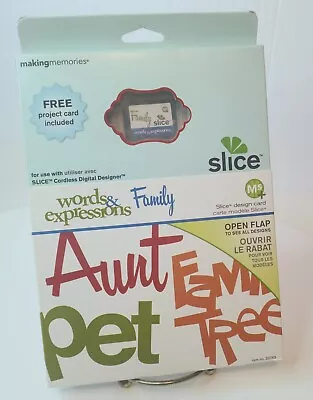 Slice Making Memories Words & Expressions Family Design Card #33743 • $23.24