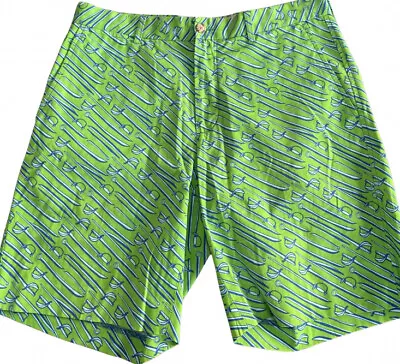 Lily Pulitzer Men’s Stuff Preppy Printed Shorts Sz 32 • $79.99