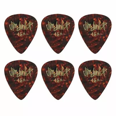 6 X Jim Dunlop Genuine Celluloid Shell Classics X-Heavy Gauge Guitar Picks *NEW* • $5.43