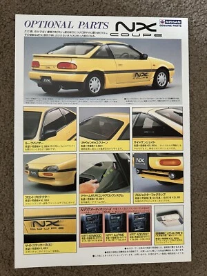 📕 Nissan NX Coupe Optional Parts 1990 - Sales Brochure From Japan - JDM 🔰 • $19.95