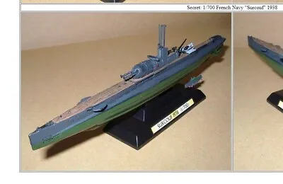1/700 TAKARA Secret Item French Navy  Surcouf    Ship Of The World  Lorelei  • $36