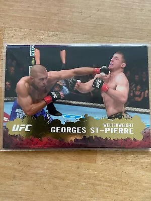 Georges St Pierre 2009 Topps UFC Round 2 Gold Rookie Year #100 GOAT HOF GSP • $34.99