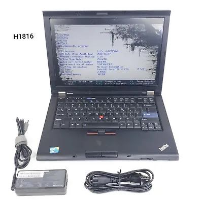 Lenovo ThinkPad T410 Laptop 14  I5 M520 3GB Ram No HDD No OS Boots To BIOS H1816 • $24.84