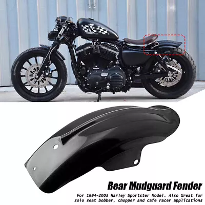 Rear Mudguard Fender For Harley Sportster XL Cafe Racer Bobber Chopper 1994-2003 • $20.90