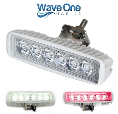 Wave One Marine | Dual Color | White & Red LED Boat Spreader Flood Deck Light  • $49.99