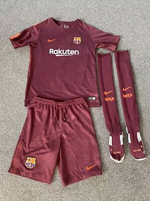 £24.99 • Buy VGC FC Barcelona Nike Football Kit Age 13-15