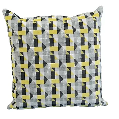 London Underground Moquette Cushion Piccadilly Lime Fabric By Kirby  • £27.95