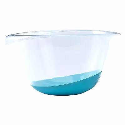 Whitefurze 3.5L Premium Mixing Bowl Teal Non-Slip Plastic For Cooking & Baking • £6.59