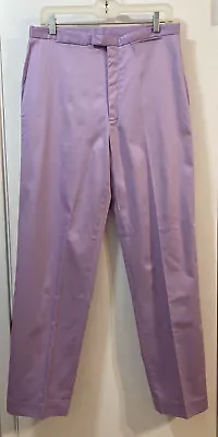 TRIBECA STUDIO Purple Flat Front Dress Pants Trousers Cotton 14 NWOT Vtg • $15.99