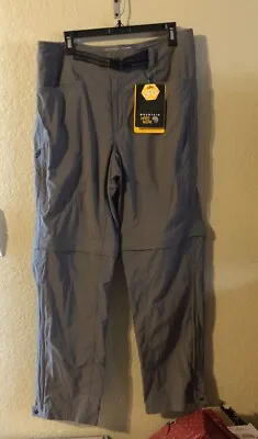 Mountain Hardwear Mesa Convertible Mens 32” Cargo Nylon Zip Off Pants L • $65