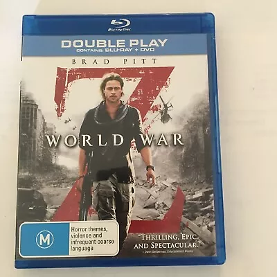 World War Z | Blu-ray + DVD (Blu-ray 2013) Brad Pitt Horror FREE POST • $6.99