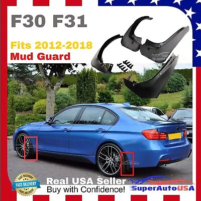 $59.99 • Buy Fits BMW 3 Series F30 F31 2012-2018 OE Style Splash Guards Mud Guards Mud Flaps