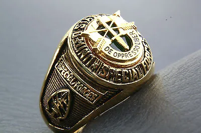 Ring Men's Us Special Forces Gold Plated Military Seal 352 • $50.03