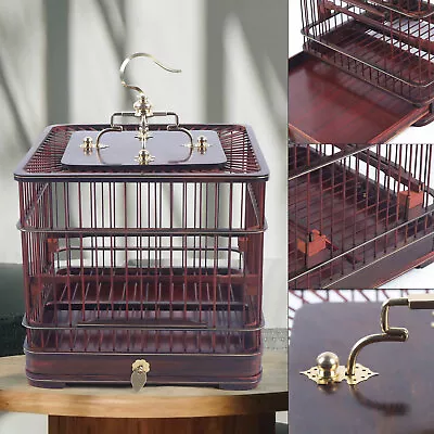 Bird Cage Bird Aviary Small Birds Canary Parakeet Finches Wooden Indoor &Outdoor • $38.96