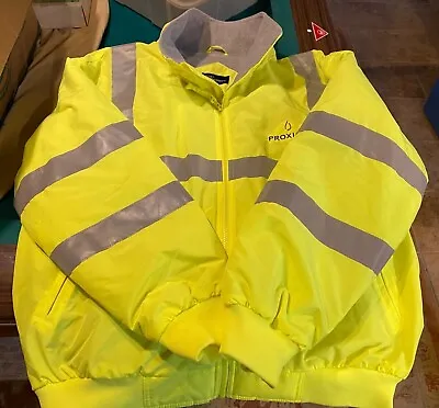 Port Authority SRJ754 Safety Jacket With Reflective Taping Yellow 3XL XXXL • $39.99