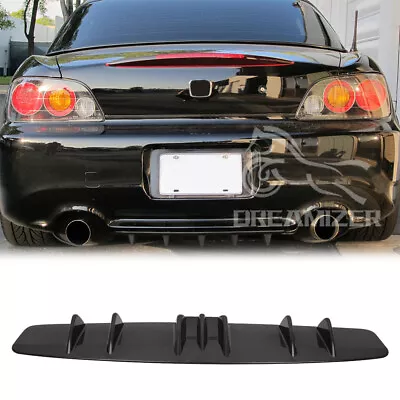 For Honda S2000 Civic Del Sol Coupe Rear Bumper Diffuser Spoiler Splitter 7-Fins • $45.12