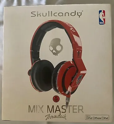  Skullcandy NBA Chicago Bulls  Mix Master Throwback Headphones /New Unopened Box • $260