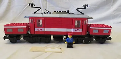 Lego 4551 Crocodile Engine 100% Complete 9 Volt Train Series 1991 • $475