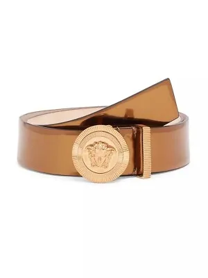 Versace Medusa-Plaque Gold-tone Belt $625 Size 40 • $225