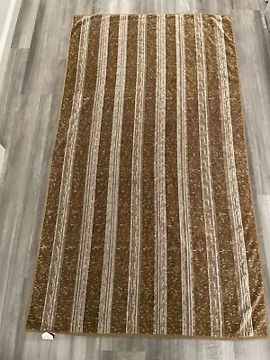 Restoration Hardware WOOD BLOCK PATTERN BEACH TOWEL Bronze NWT • $79