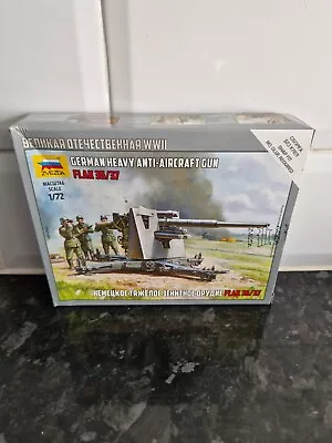 £10 • Buy ZVEZDA 6158 German 88mm Flak 36/37 Snap Fit Model Kit 1:72 BRAND NEW SEALED 