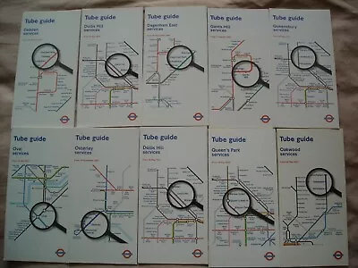 London Underground Tube Guides Tube Maps List 1 • £11