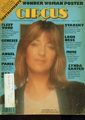 Christine Mc Vie Fleetwood Mac Wonder Woman Centerfold Circus Magazine 1977 T2 • £7.12