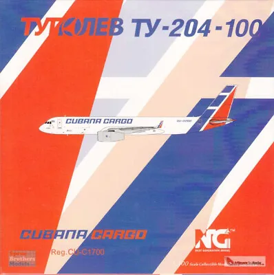 NGM40007 1:400 NG Model Cubana Cargo Tupolev Tu-204-100SE Reg #CU-C1700 • $56.69