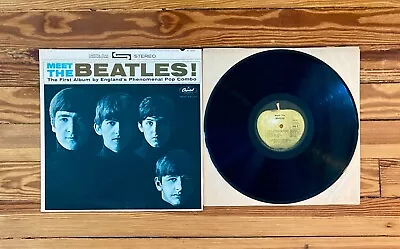 Meet The Beatles! LP Vinyl US Apple/Capitol Records 1975 Stereo Pressing VG+/NM • $30