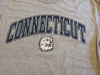 Uconn Huskies Shirt Youth Medium Center Logo Long Sleeve • $4