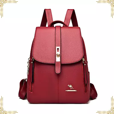 Women Shoulder Bag Leather Backpack Vintage Fashion LARGE Ladies Tote Handbag • $59.95