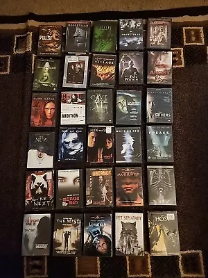 Lot Of 30 Horror Film DVDs Used. Aliens The Mist The Others & More • $9.95