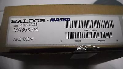 MA35X3/4 BALDOR MASKA Single Groove Pulley/ Sheave AK34X3/4 3-3/8  OD 3/4  Bore • $12.50