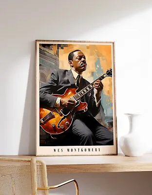 Wes Montgomery Print | Jazz Poster | Jazz Print | Vintage Print • $220