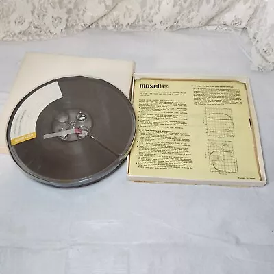 VINTAGE MAXELL UD SOUND RECORDING REEL TO REEL TAPE 1/4  7  X 1800' Prerecorded • $9.97