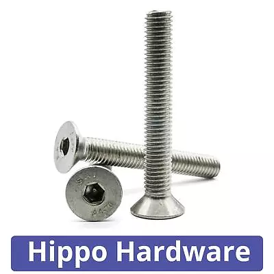 M3 M4 M5 M6 M8 M10 Socket Countersunk Screws Allen Bolts Marine A4 Stainless • £5.46