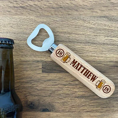 Personalised Bottle Opener Birthday Gift 18th 21st 30th 50th Birthday Gift Idea • £4.99