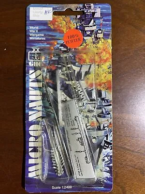 Vintage 1980 GHQ Micro Nauts WWII USN37 Liberty Ship 1:2400 100% Pewter • $29