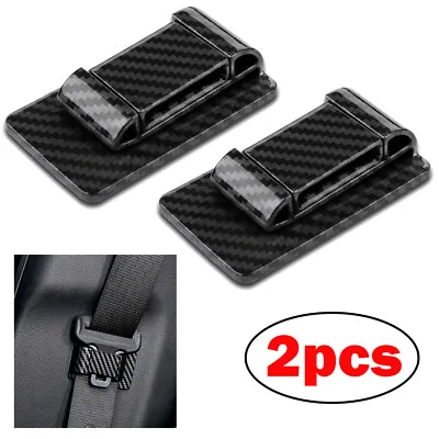 2PCS Carbon Fiber Car Seat Belt Stabilizer Limiter Auto Interior Accessories • $12.86