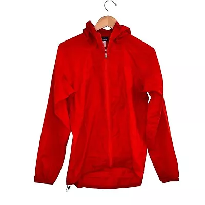 Patagonia Windbreaker Mens Size Small Full Zip Hood Lightweight Travel Packable • $38