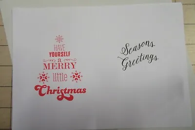 A5 Christmas Card Inserts Fold To Make A6 For Handmade Cards FREE UK POST • £1.50