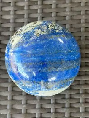 Natural LAPIS LAZULI 3.9 Pound 3-3/4  Diameter Healing Sphere Mineral Display • $129.99