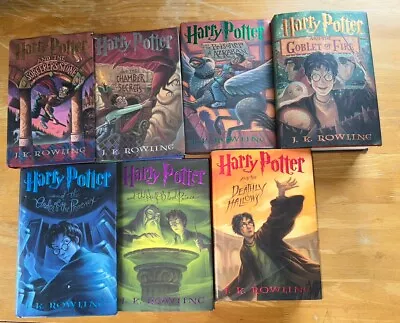 Harry Potter Hardcover Complete Set Bks 1-7 First American Edition J.K. Rowling • $85