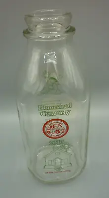 Homestead Creamery 2013 Special Edition Glass Milk Bottle - Burnt Chimney VA • $10