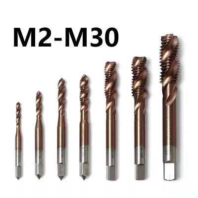 Cobalt Spiral Screw Thread Tap M2-M30 Mertric Machine Tools For Stainless Steel • $7.39