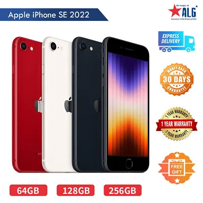 New Apple IPhone SE 2022 3rd Generation Unlocked 64/128/256GB Gift Aussie Seller • $569.95