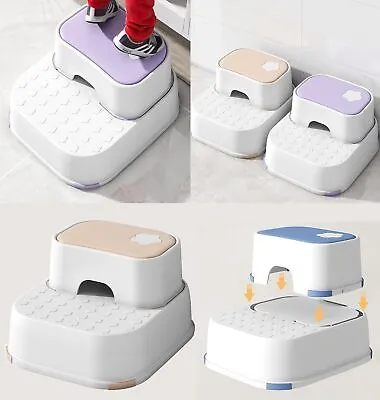 £11.95 • Buy Step Up Stool Kids Childrens Non Slip Dual Height Toddlers Toilet Potty Training