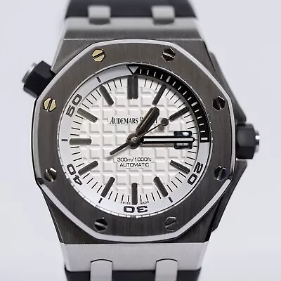 Audemars Piguet Royal Oak Offshore White Men's Watch - 15710ST.OO.A002CA.02 • $22499