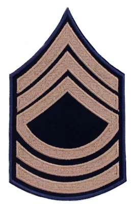 £5.99 • Buy Master Sergeant Rank Patch WW2 Repro American Stripes Iron-on Badge Army Uniform