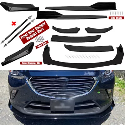 For Mazda CX-3 CX-5 Front Rear Bumper Lip/ Spoiler Splitter Body Kit Side Skirt • $55.99